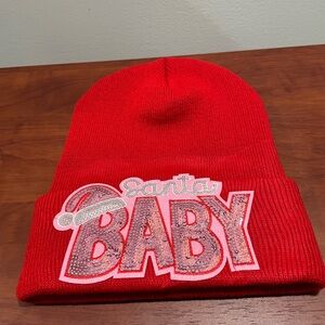Red Santa Baby Beanie